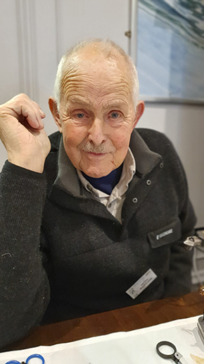 Joe Stitt APAGI-Ire Fly Dresser at the Irish Fly Fair 2023